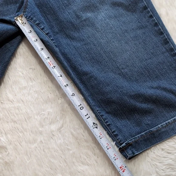 Gloria Vanderbilt Skimmer Denim Capri High Waisted Slimming Jeans Size 12 - Picture 11 of 11